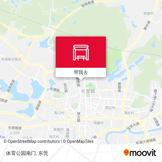 体育公园南门地图