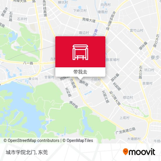 城市学院北门地图