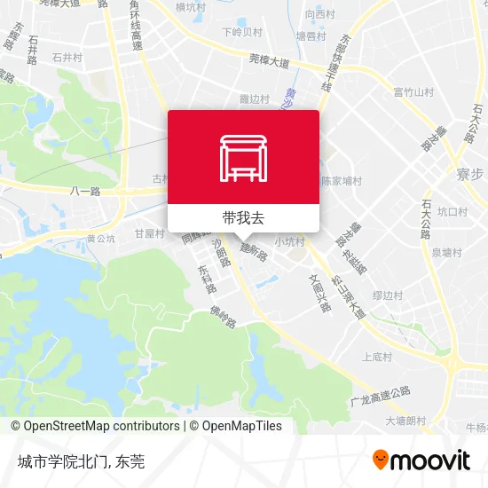 城市学院北门地图