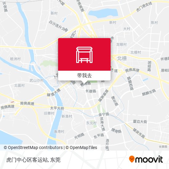 虎门中心区客运站地图