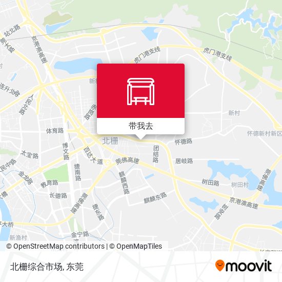 北栅综合市场地图