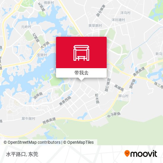 水平路口地图