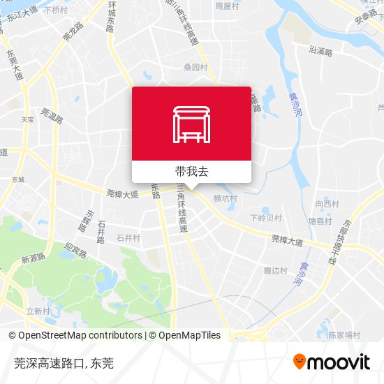 莞深高速路口地图