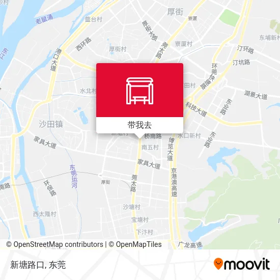 新塘路口地图