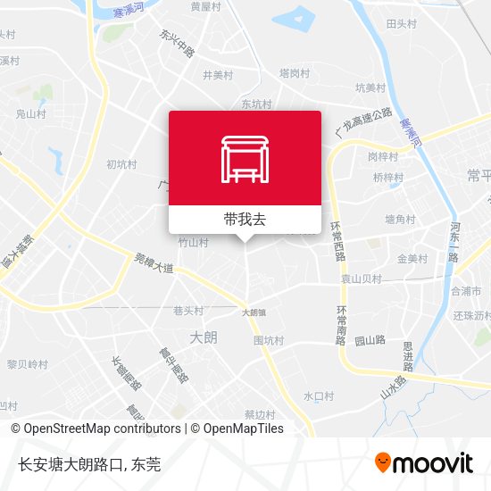 长安塘大朗路口地图