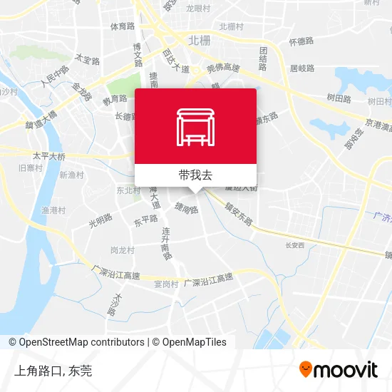 上角路口地图