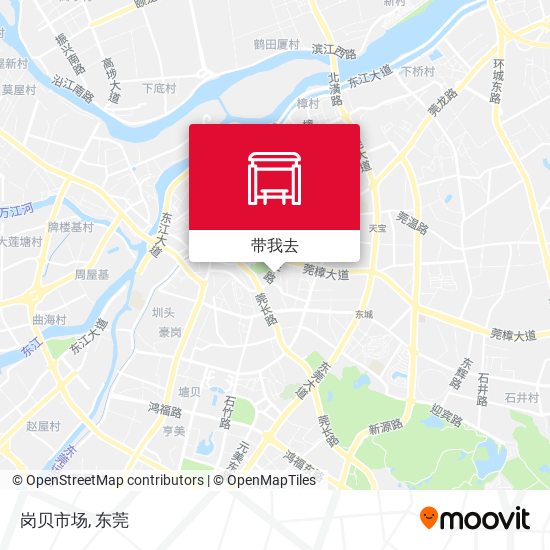 岗贝市场地图