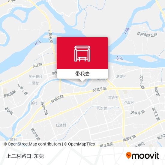 上二村路口地图