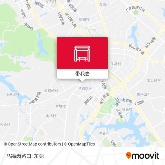 马蹄岗路口地图