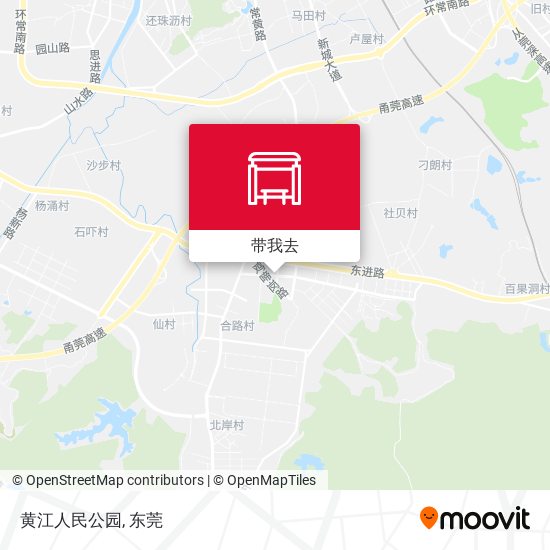 黄江人民公园地图
