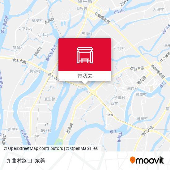 九曲村路口地图