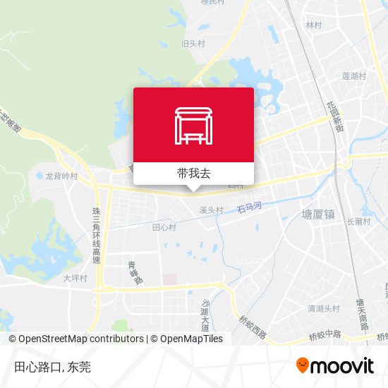 田心路口地图