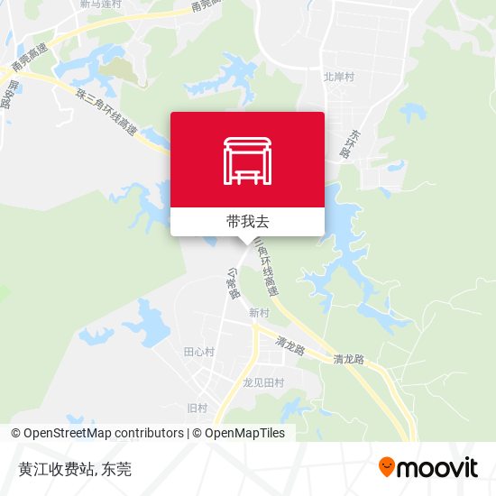 黄江收费站地图