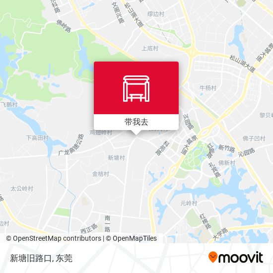 新塘旧路口地图