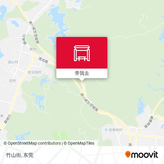 竹山街地图