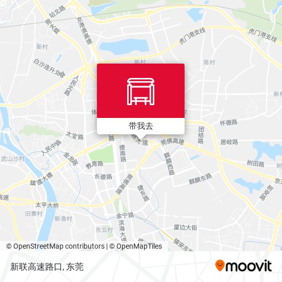 新联高速路口地图