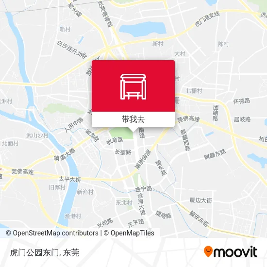 虎门公园东门地图