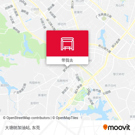 大塘朗加油站地图