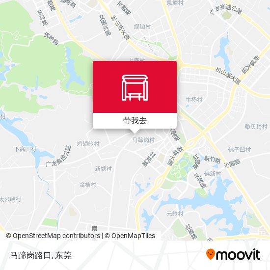 马蹄岗路口地图