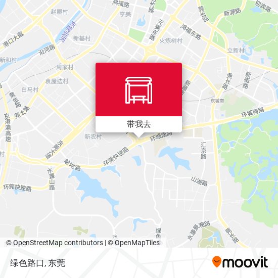 绿色路口地图