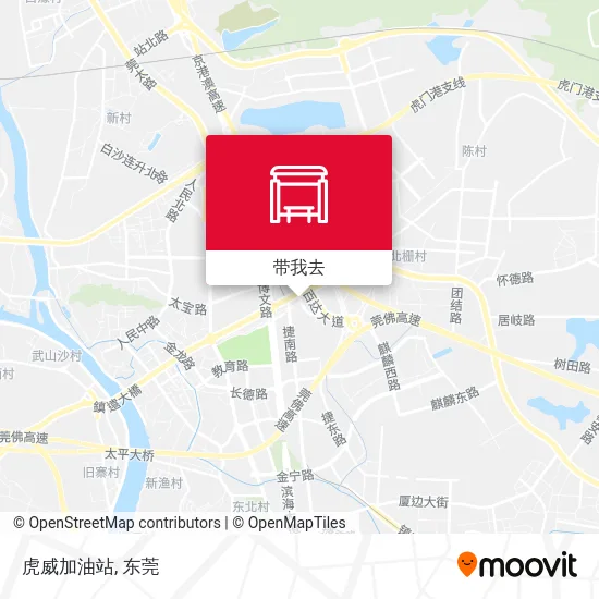 虎威加油站地图