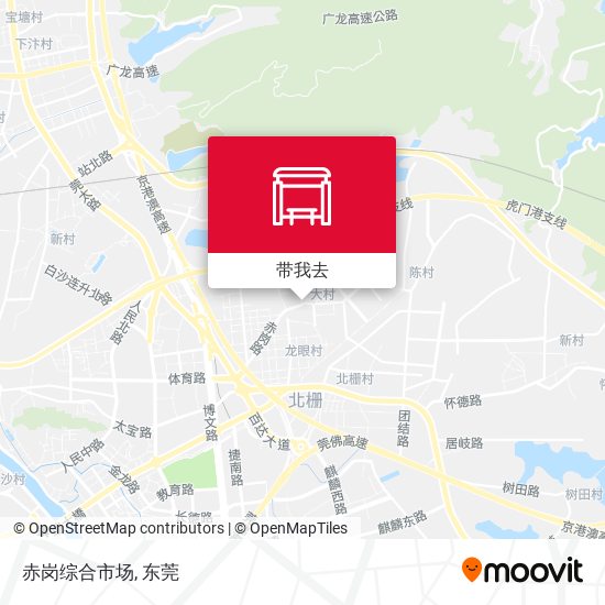 赤岗综合市场地图