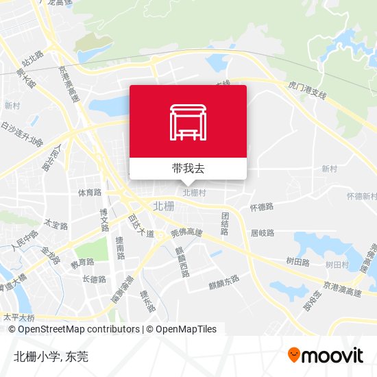 北栅小学地图