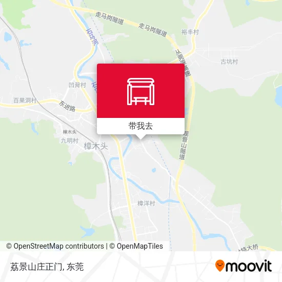 荔景山庄正门地图