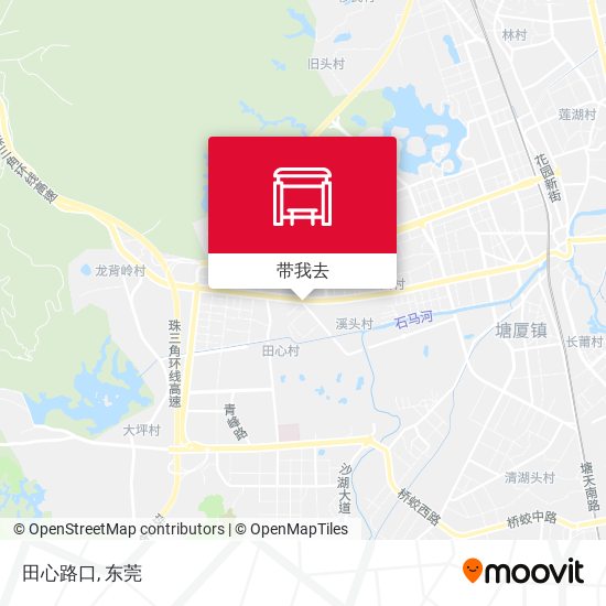 田心路口地图