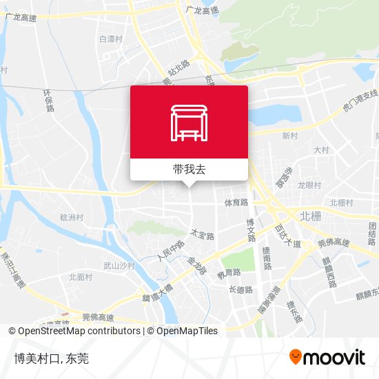 博美村口地图