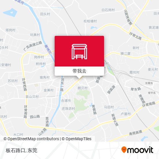板石路口地图