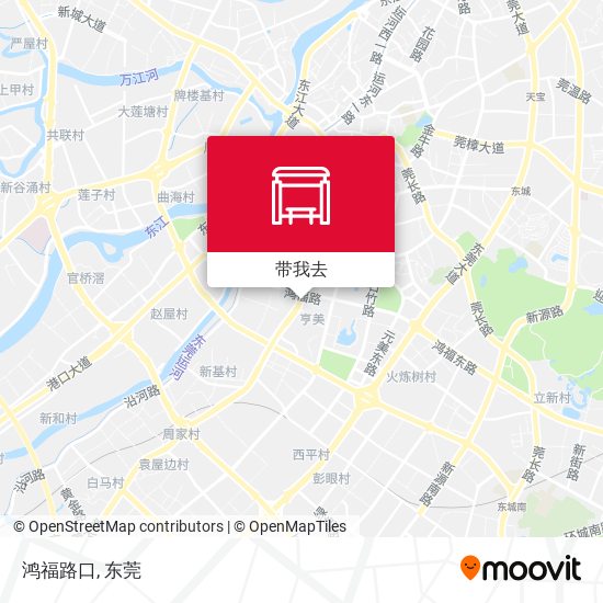 鸿福路口地图