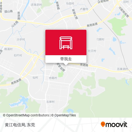 黄江电信局地图