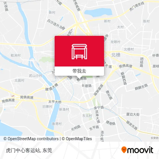 虎门中心客运站地图