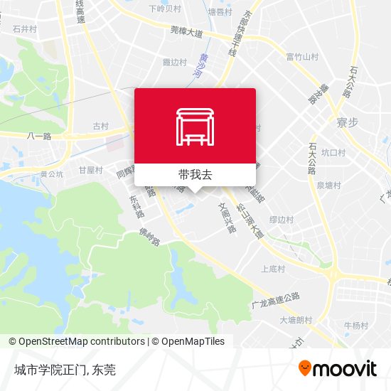 城市学院正门地图