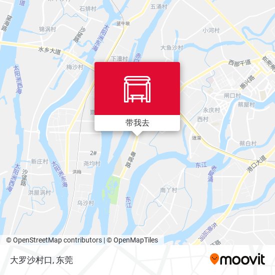 大罗沙村口地图