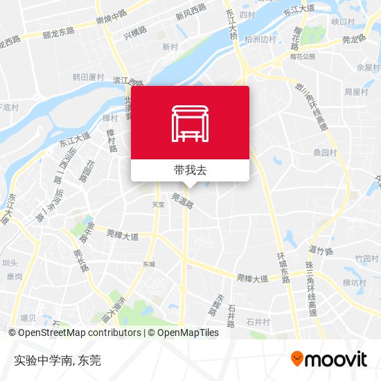 实验中学南地图