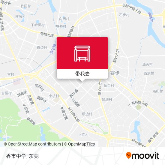 香市中学地图