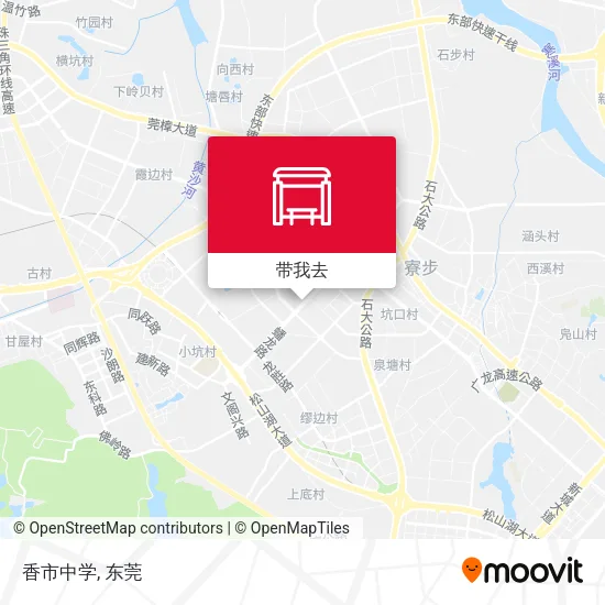 香市中学地图