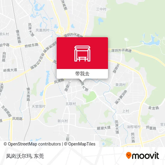 凤岗沃尔玛地图