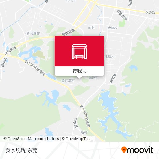 黄京坑路地图