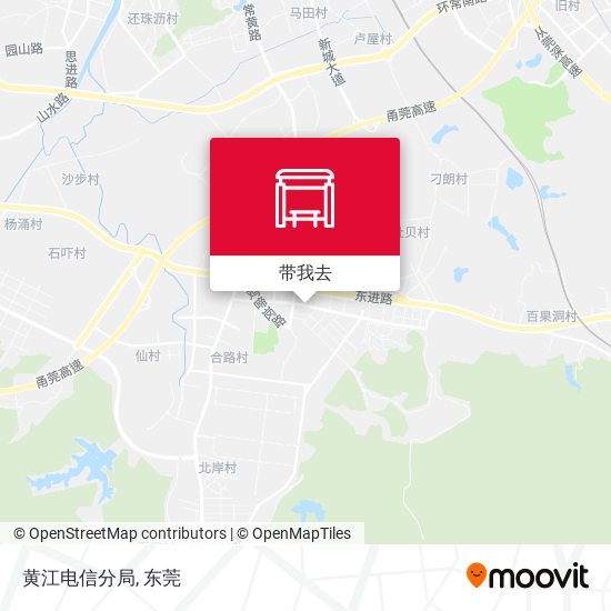 黄江电信分局地图