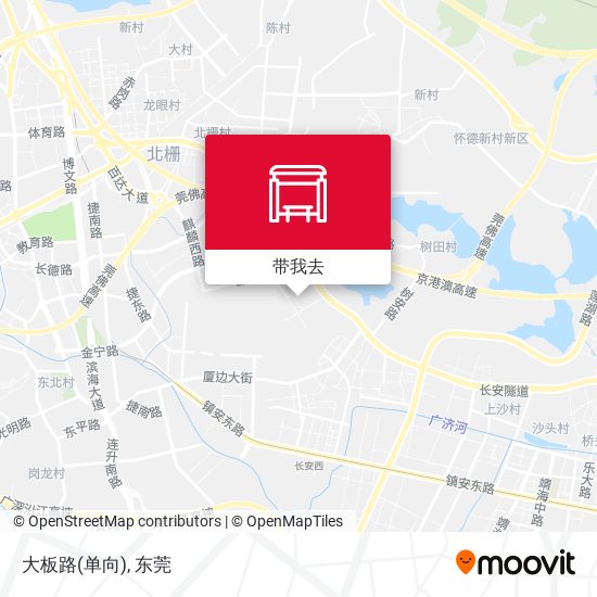 大板路(单向)地图