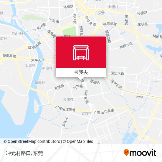 冲元村路口地图