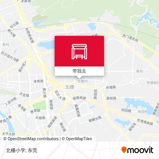 北栅小学地图