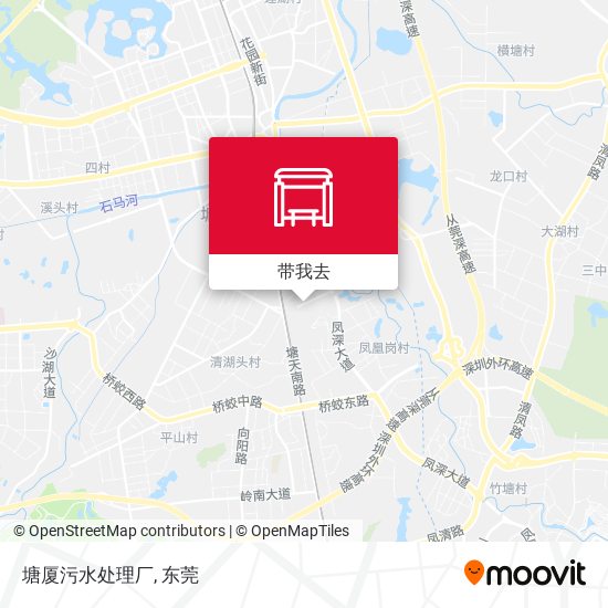塘厦污水处理厂地图