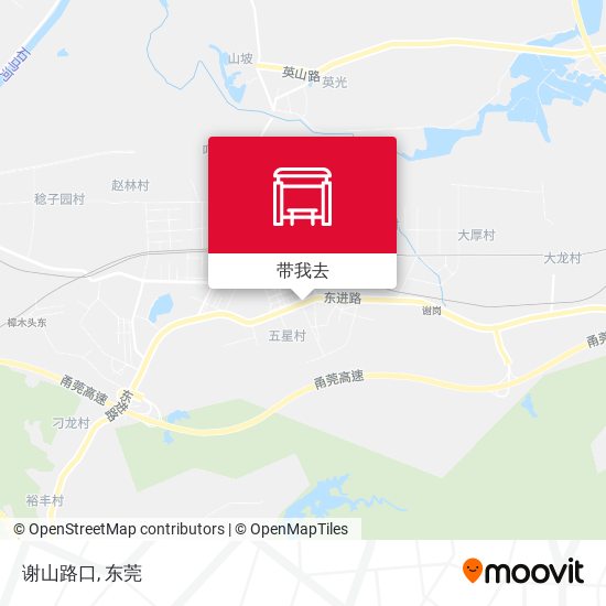 谢山路口地图