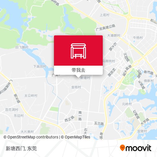 新塘西门地图