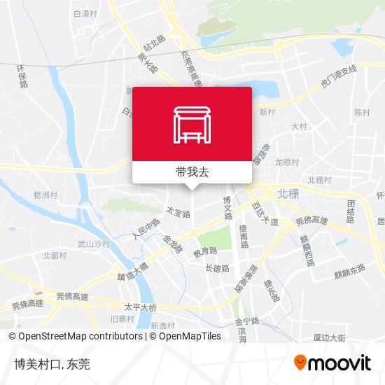 博美村口地图