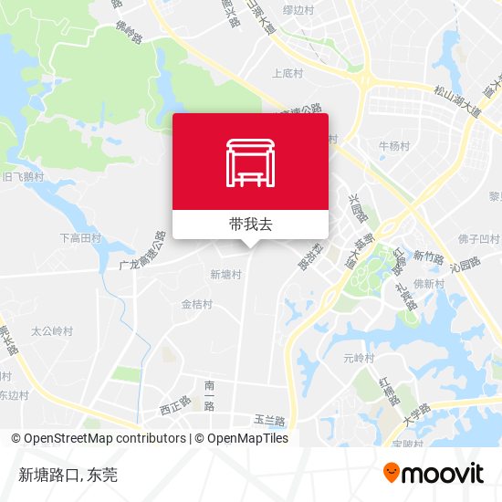 新塘路口地图